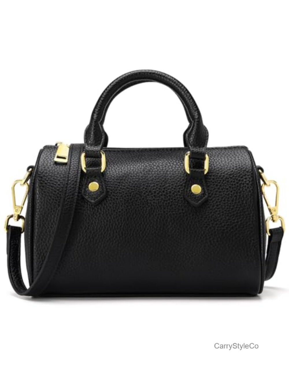 Women's Small Vegan Leather Quilted Satchel Top Handle Crossbody Handbag